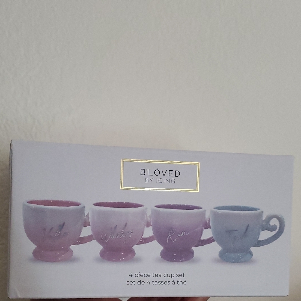 B'LOVED by Icing 4-Piece Tea Cup Set